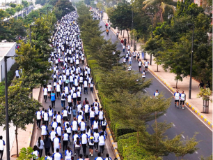 Adani Ahmedabad Marathon 2023 - 5 Km Run Flag Off